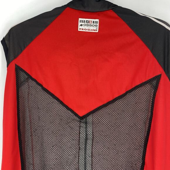 Assos Wind Block Cycling Vest Red Full Zip Men's Size XLG - Picture 5 of 8